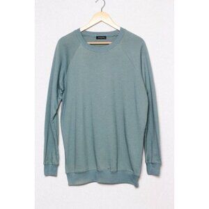 Mens Mutiny Classic Crewneck Sweatshirt Gray Long Sleeve Size Small Cotton Blend